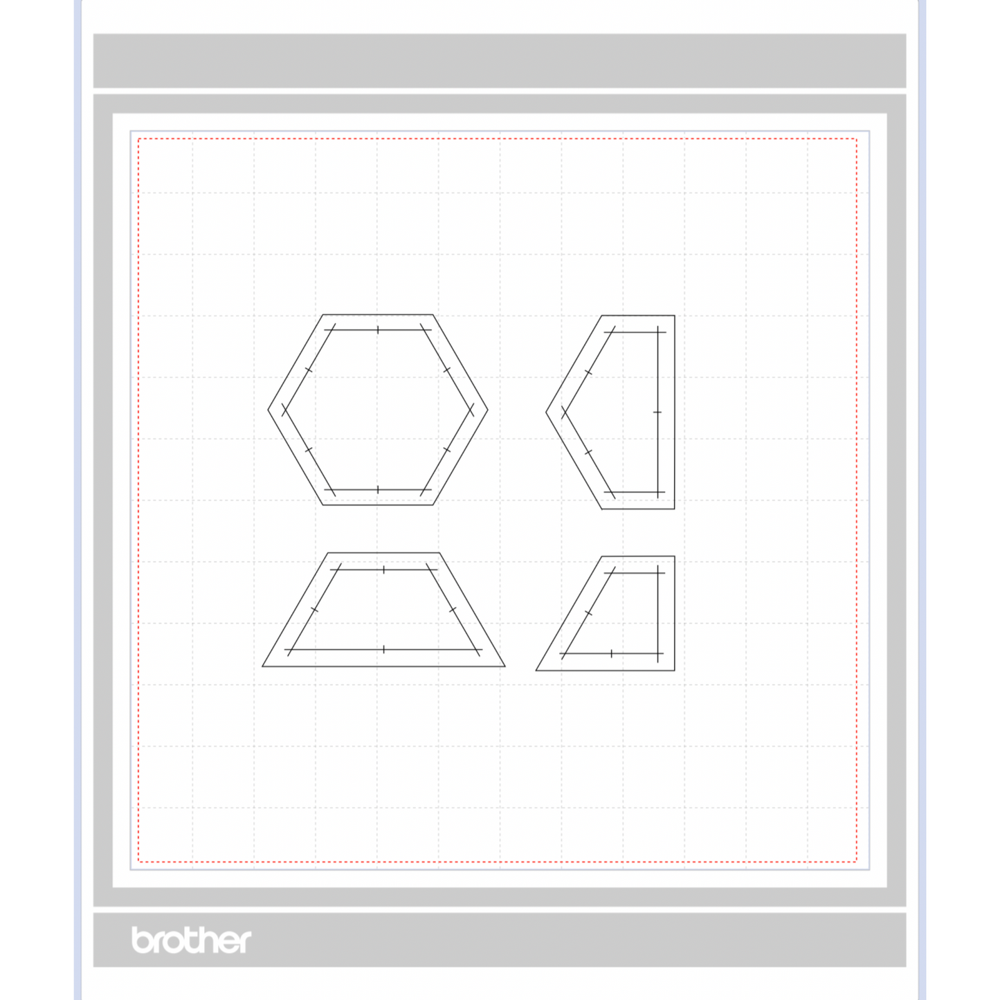 1 inch Hexagon Digital Template