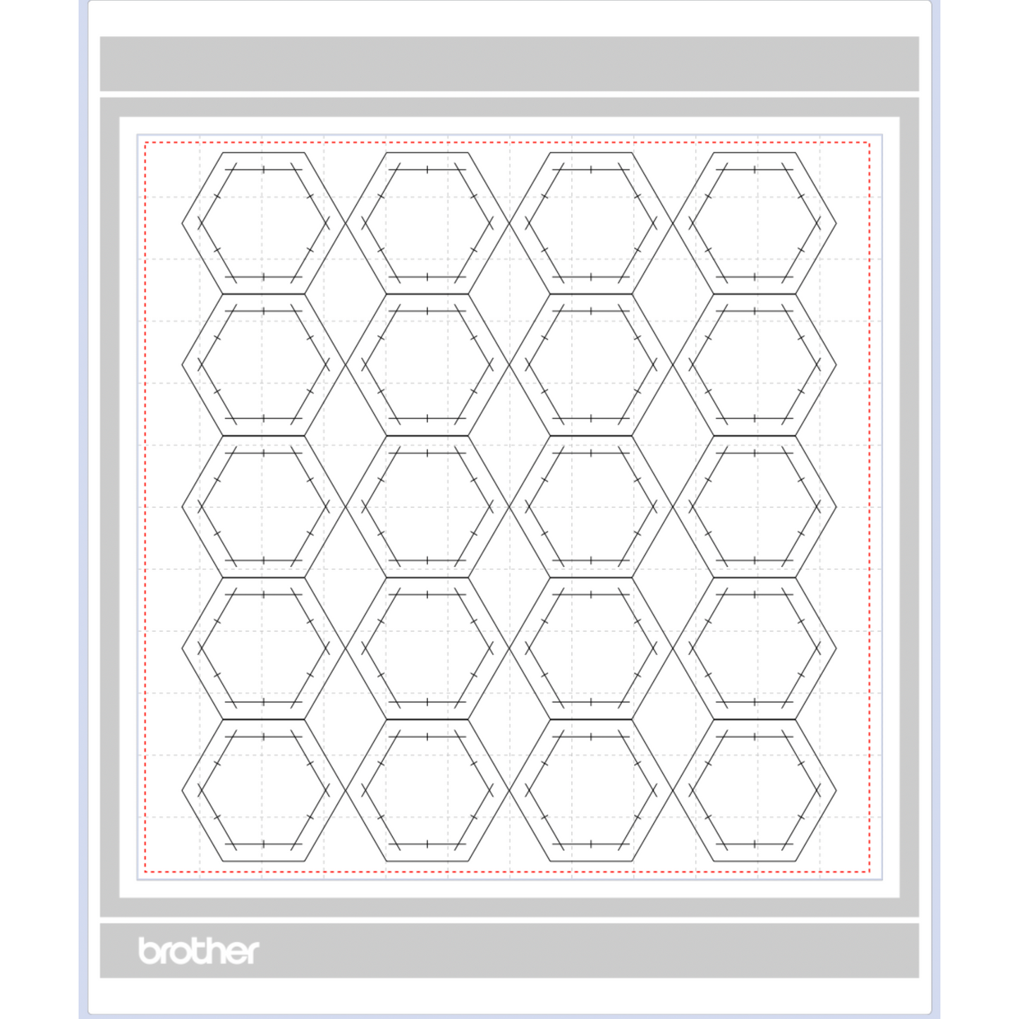 1 inch Hexagon Digital Template