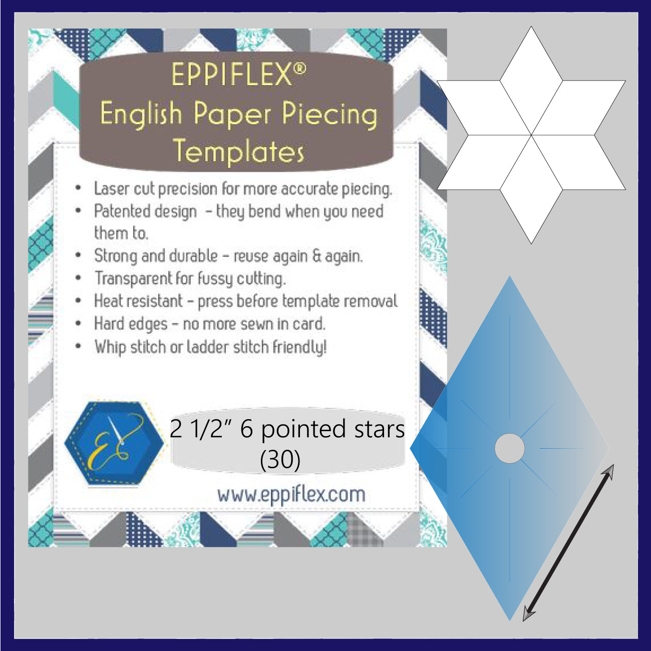 Eppiflex 60 Degree Diamonds (6 pointed stars)