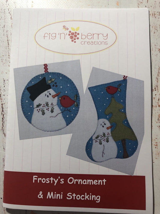 Frosty's Ornament and Mini Stocking