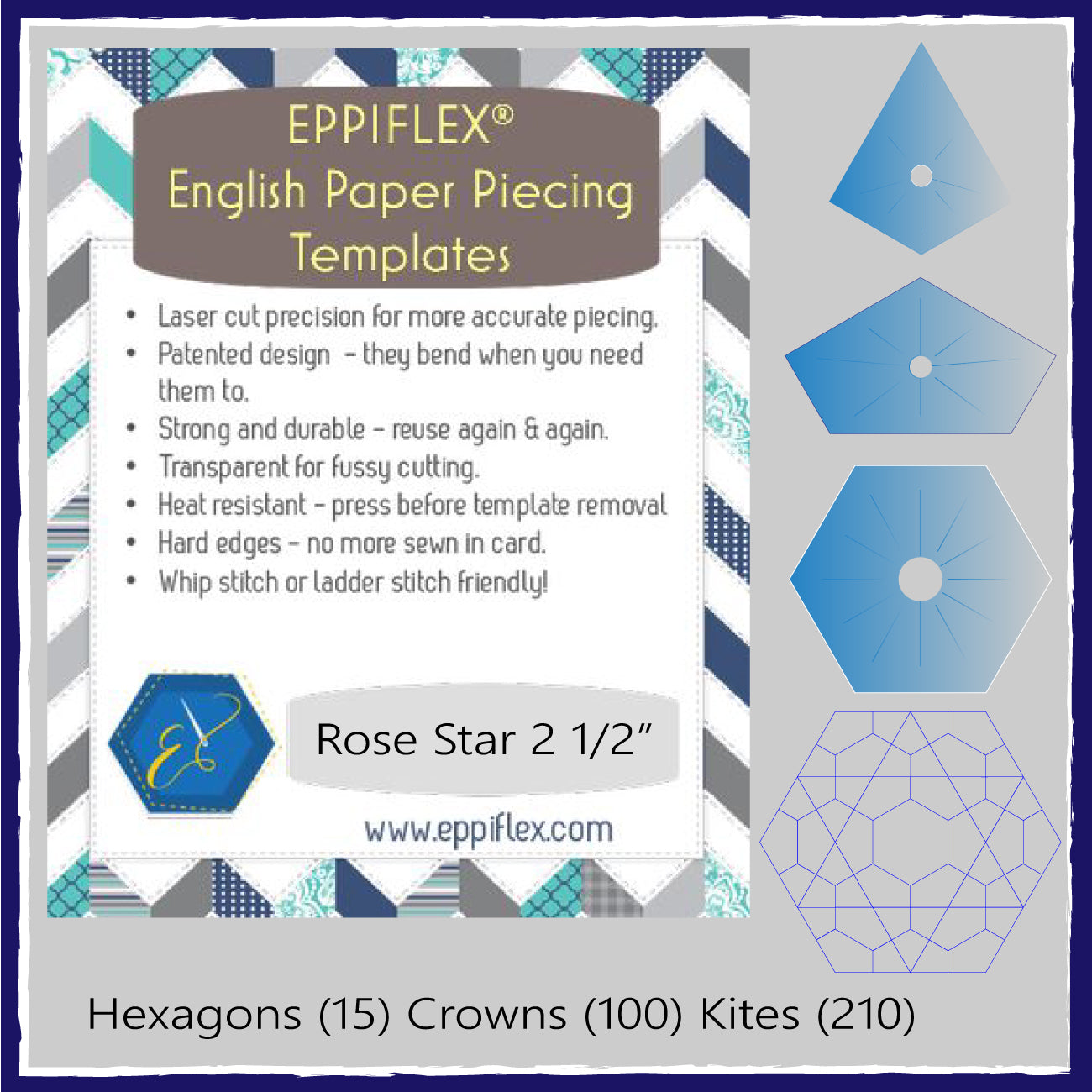 Eppiflex Rose Star Templates