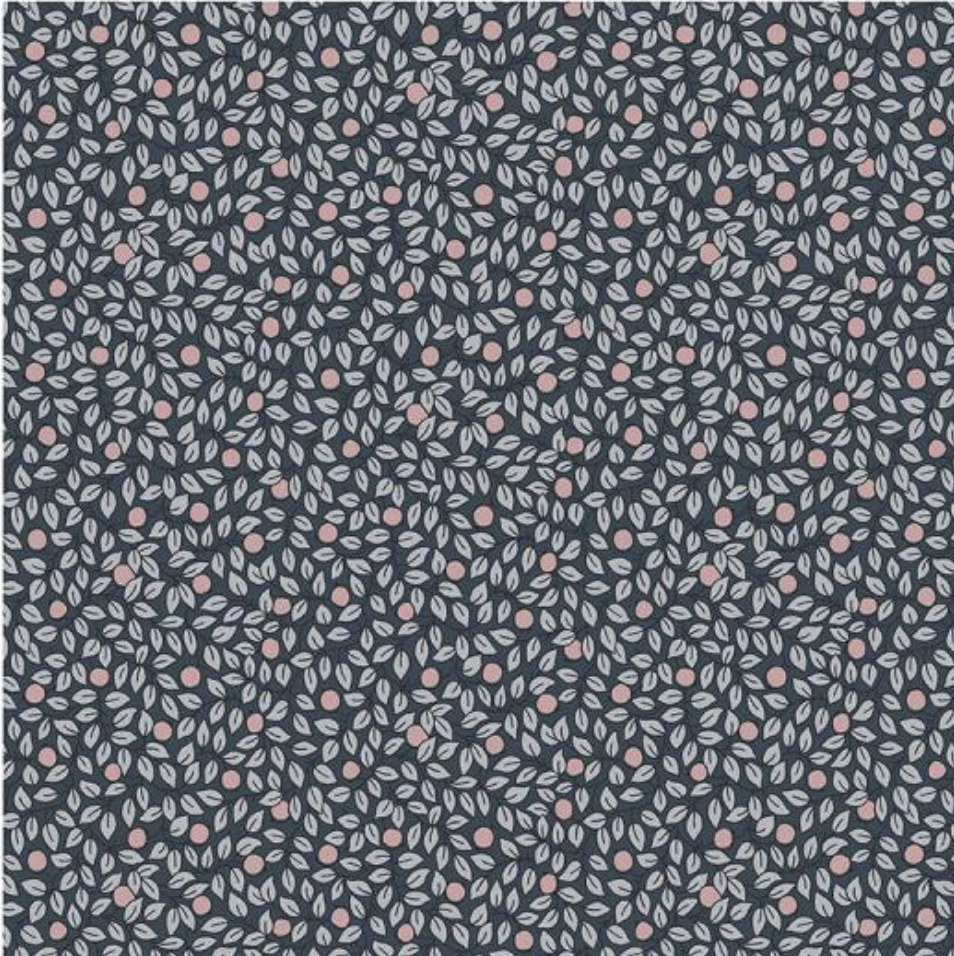 Liberty Quilting Cotton - The Summer House Collection - Hidcote Berry Dark Grey