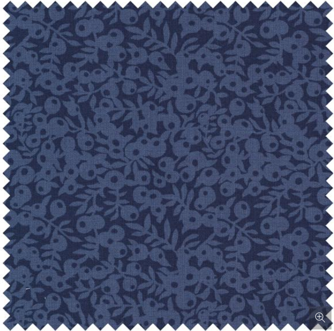 Liberty Quilting Cotton - The Hesketh House Collection - Wiltshire Shade Navy