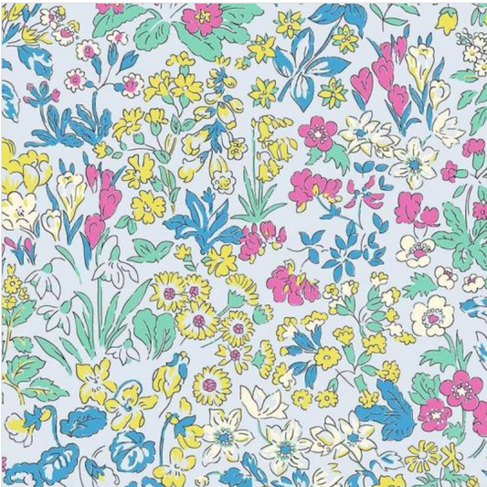 Liberty Quilting Cotton - The Flower Show Summer Collection - Wisley Flowers Multi