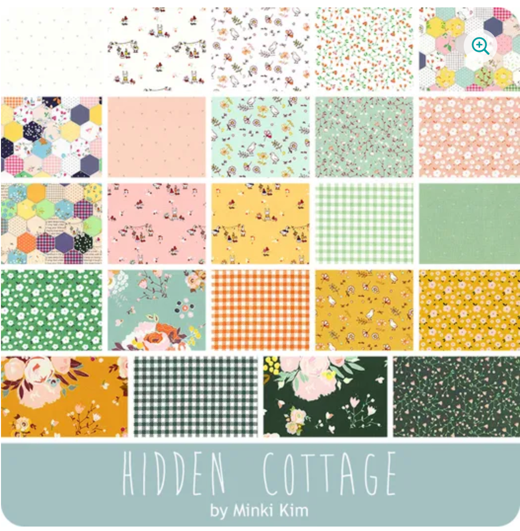 Hidden Cottage 2.5" Rollie Pollie Minki Kim for Riley Blake Designs