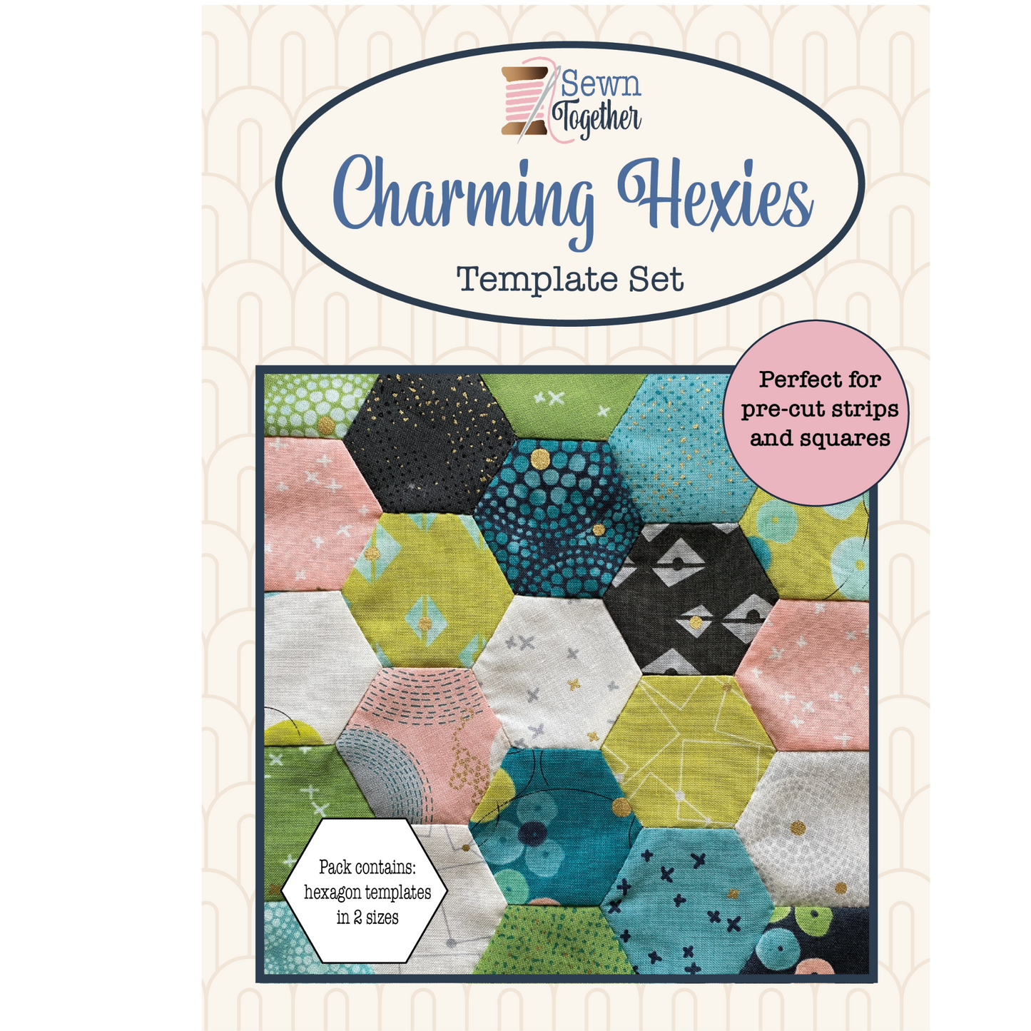 Charming Hexies Template Set